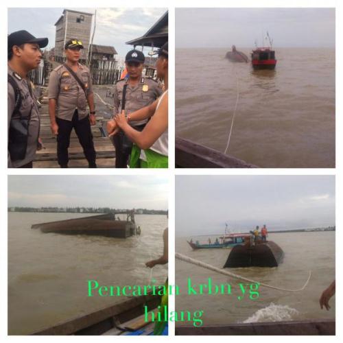 Angkut Semen dan Sembako, KM Lestari Tenggelam di Perairan Rangsang, Satu Orang Hilang