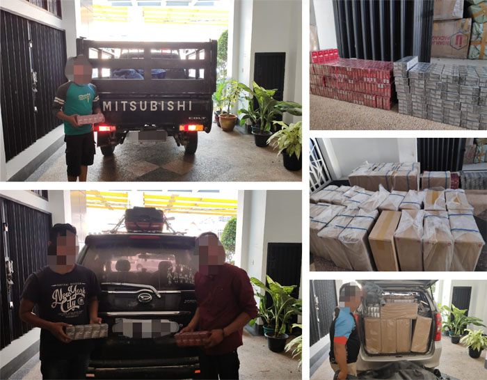 Bea Cukai Gagalkan Peredaran 1 Juta Lebih Batang Rokok Ilegal di Pekanbaru