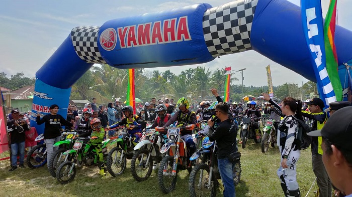 Ratusan Riders Semarakkan Kegiatan Trail Adventure Trabas Event Bhayangkara Jakjar Jalora 2 Tahun 2023 Polres Kuansing