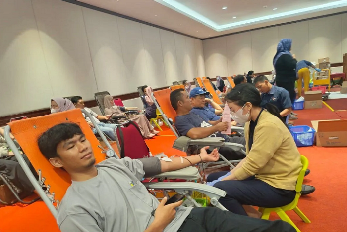 Antusias demi kemanusiaan warga Riau Kompleks donorkan 1.071 kantong darah