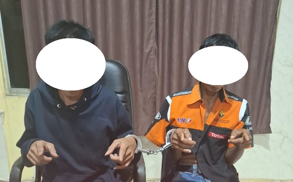 Satresnarkoba Polres Kuansing Tangkap Dua Pengguna Sabu di Sako Marga Sari