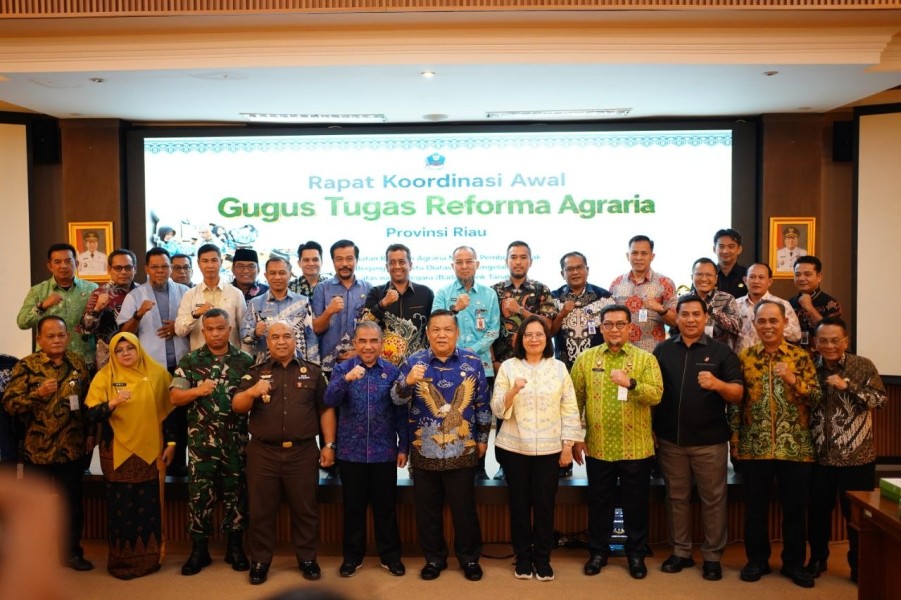 Plt Gubri Bersama Dirjen Penataan Agraria Matangkan Strategi Reforma Agraria Riau