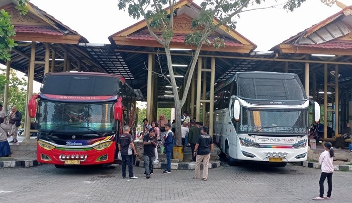 Jelang Nataru, Terminal BRPS Pekanbaru Masih  Sepi