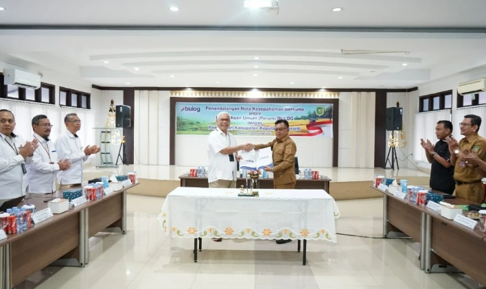 Bupati Asmar Teken MoU Hibah Tanah dengan Bulog