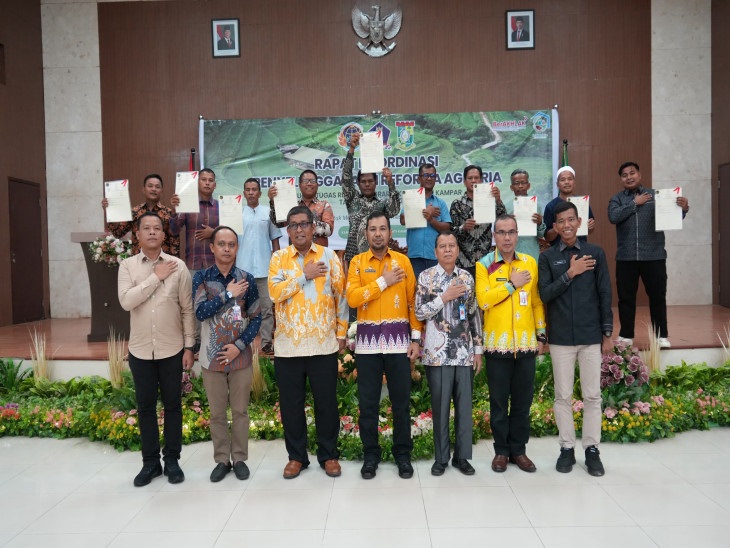 Plt Asisten I Setda Kampar Buka Rakor GTRA Tahun 2025