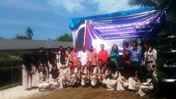BI Berharap SMK Pertanian Terpadu Riau Jadi Role Model Sekolah Peduli Inflasi