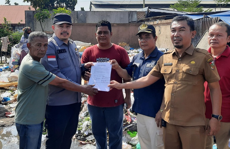 DLHK Pekanbaru Lakukan Penataan Terhadap TPS Pasar Arengka