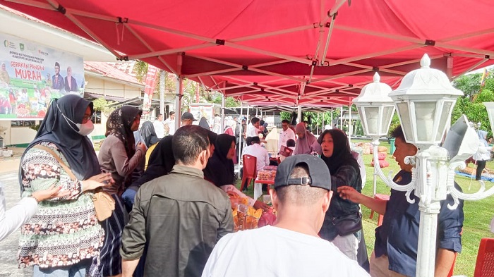 Jelang Ramadhan dan Upaya Penanganan Inflasi, DKP Gelar Gerakan Pangan Murah di Halaman Kantor