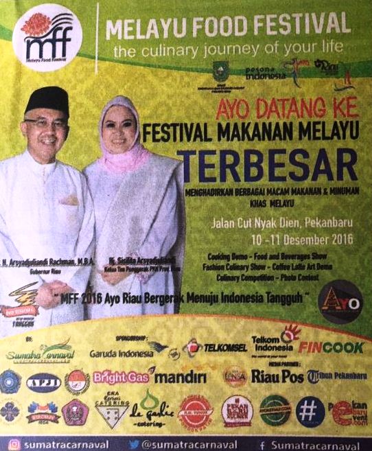 Meriahkan HAKI, Pemprov Riau Gelar Melayu Festival Food