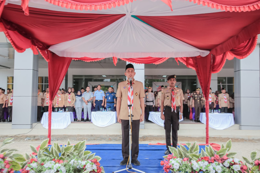 Berlangsung Semarak, Wali Kota Dumai Pimpin Apel Besar Peringatan Hari Pramuka ke-62 Tahun 2023