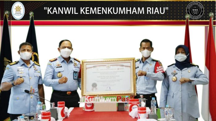 Kanwil Kemenkumham Riau, Raih Predikat WBK 2020