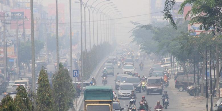 Kebakaran lahan terjadi di Tujuh Provinsi Di Sumatera, Kabut Asap  Makin Gawat