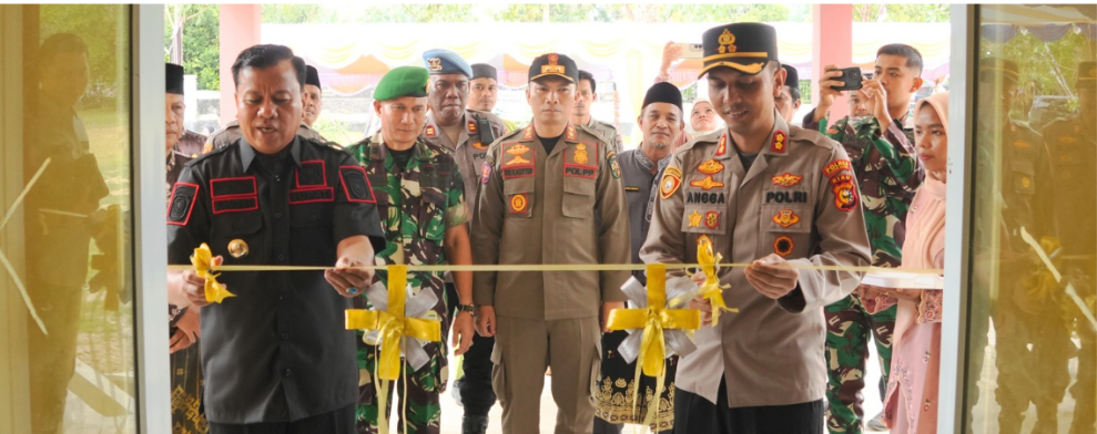 Bupati Kuansing Hadiri Peresmian Gedung Baru Polsek Kuantan Hilir Seberang