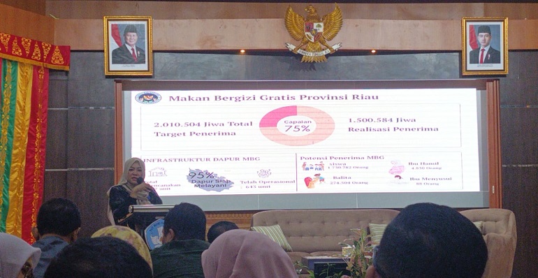 Sudah Dinikmati 1,5 Juta Penerima Manfaat, Progres MBG di Riau Capai 75 Persen