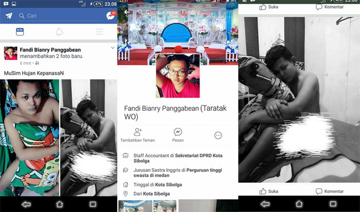 GEGER...PNS Tampan Pajang Foto Bugil di Facebook, Netizen Bilang Begini