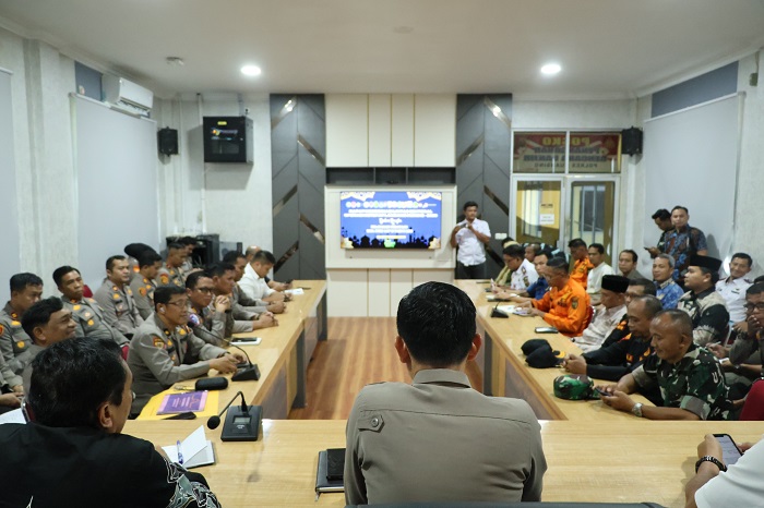 Polres Kuansing Gelar Rakor Lintas Sektoral Operasi Ketupat Lancang Kuning 2026