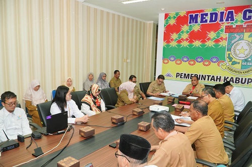Asisten II Setda Kampar Bersama BPS Ikuti kegiatan Rilis Inflasi