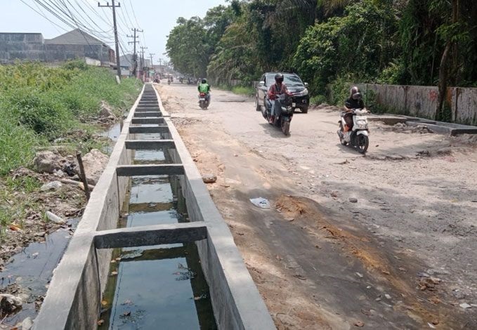 Dinas PUPR Akan Lanjutkan Perbaikan Drainase Jalan Bangau Sakti