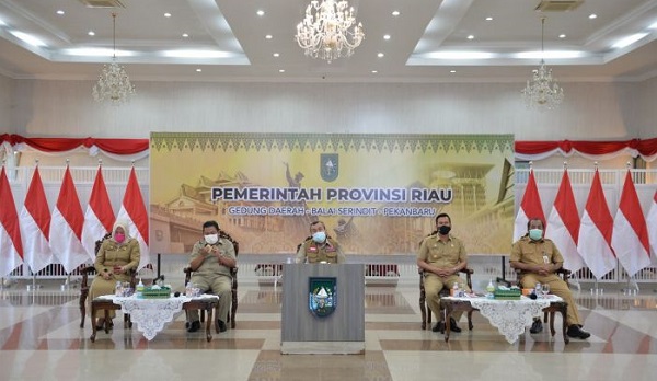 Gubri Resmikan Listrik Masuk di 11 Desa di Kampar dan Inhil