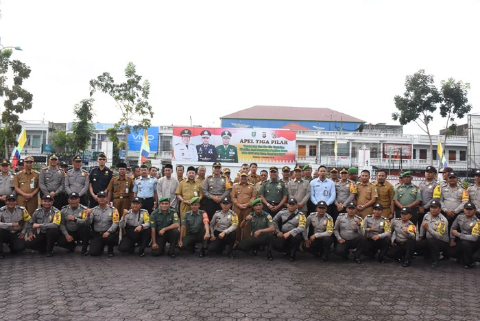Apel Tiga Pilar, Bupati Harapkan Kades, TNI dan Polri Seperti Segitiga Sama Sisi