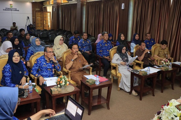 Wakil Bupati Kampar Pimpin Langsung Finalisasi Persiapan Penilaian Kinerja TPPS Kab. Kampar Tahun 2024