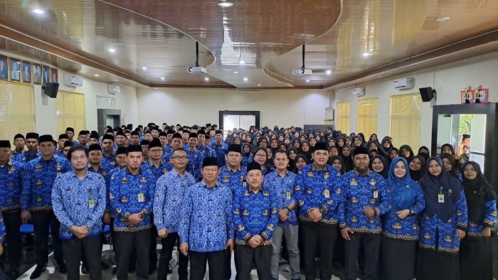 Lantik 202 CPPPK Kemenag Riau, Muliardi: Seluruh Pegawai Harus Pahami Lima Budaya Kerja