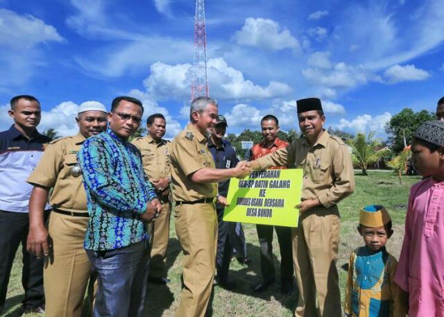 Wabup Said Hasyim Hadiri LPJ UED - SP Batin Galang di Desa Bokor
