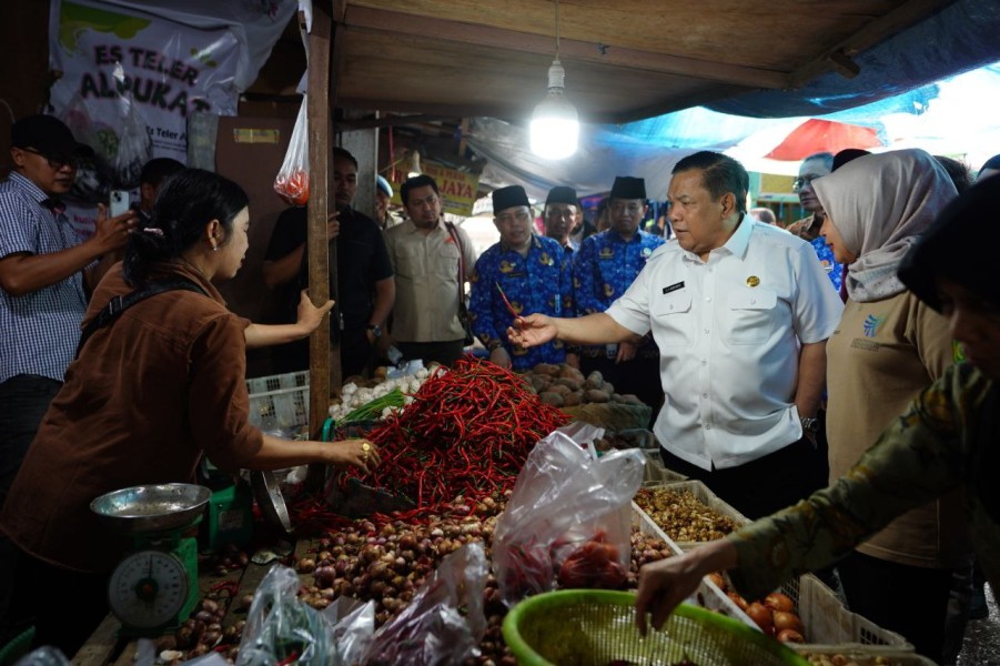Pemprov Sidak Pasar Pekanbaru Jelang Nataru