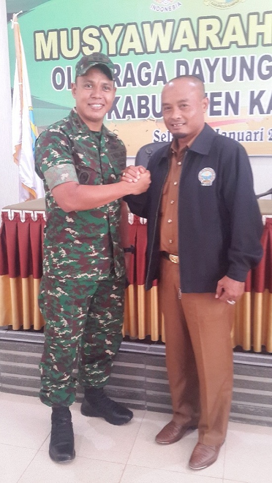 Dandim 0313/KPR Terpilih Sebagai Ketua di Muscab PODSI Kampar 