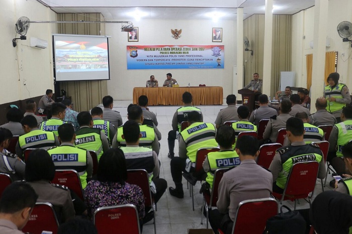 Kapolres Inhil Buka Pelatihan Operasi Zebra Siak 2017