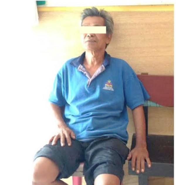 Mampus.. Nodai Balita di Kebun Karet, Kakek Cabul di Meranti Ditangkap Polisi