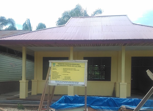 Pembangunan RKB SMA Negeri 1 Rambah Samo  Hampir Selesai